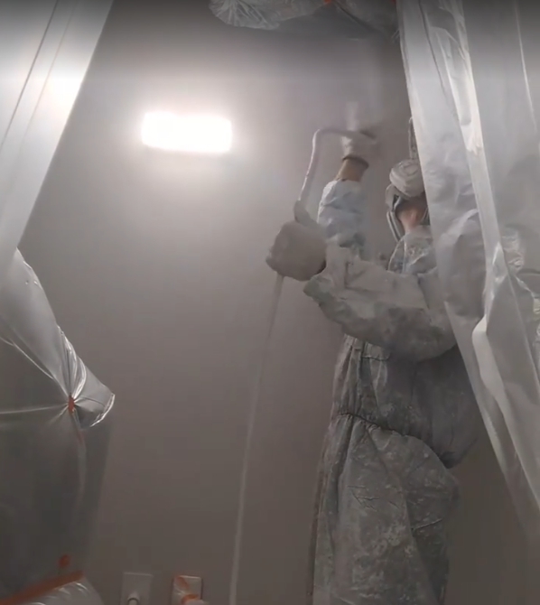 탄성코트 시공 및 마감 점검